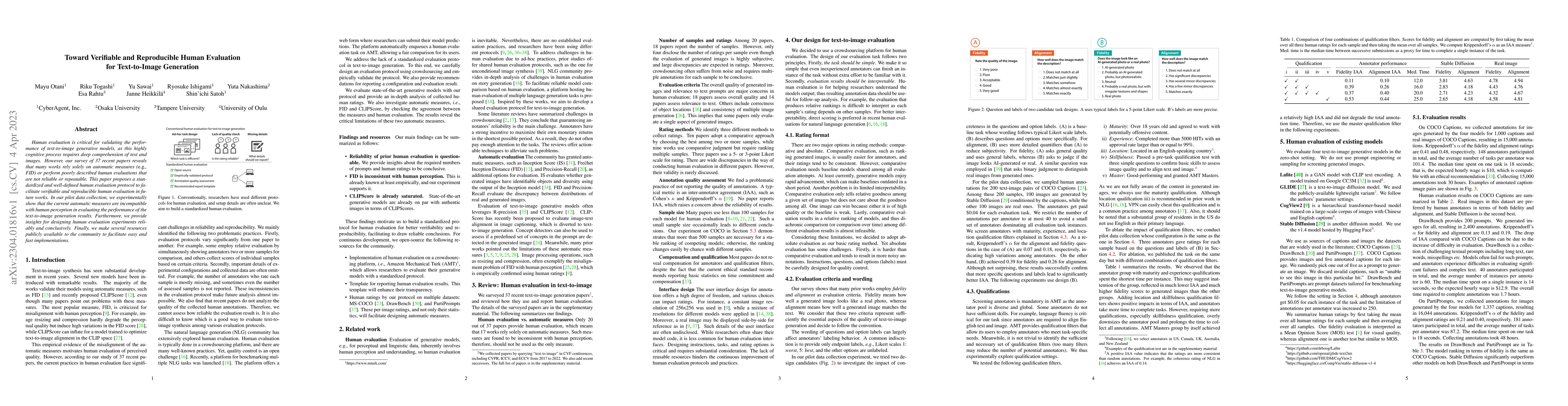 Thumbnail for Toward Verifiable and Reproducible Human Evaluation for Text-to-Image
  Generation