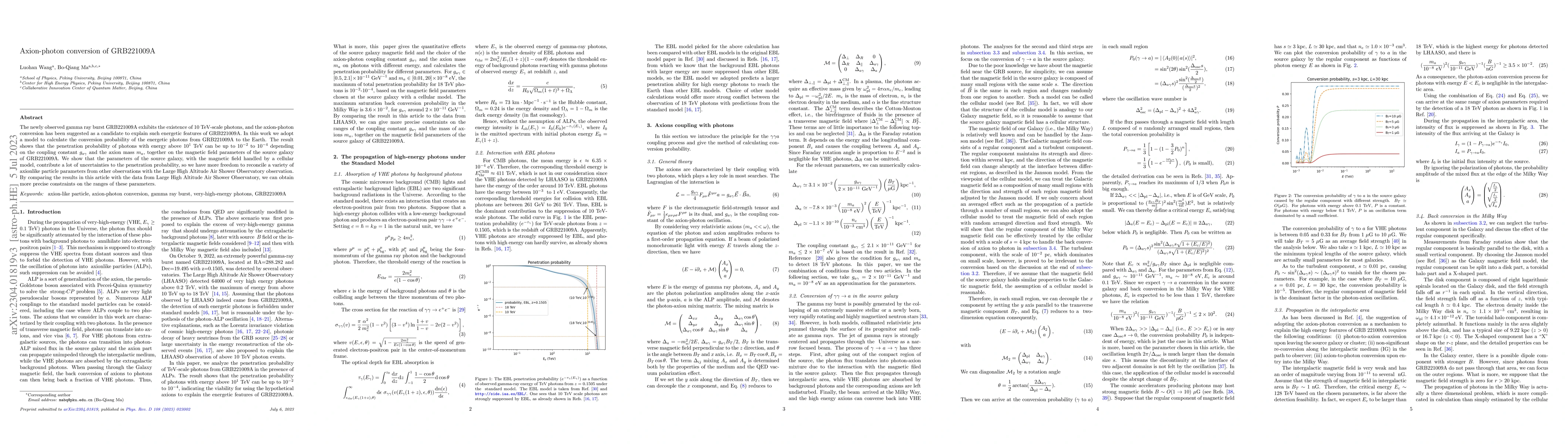 Thumbnail for Axion-photon conversion of GRB221009A