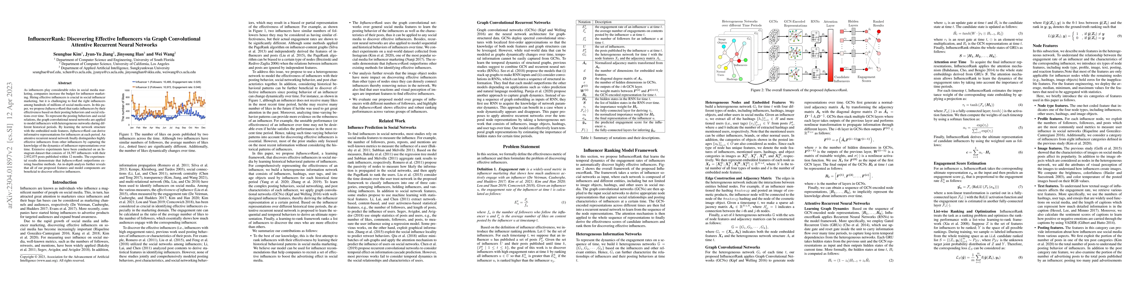 Thumbnail for InfluencerRank: Discovering Effective Influencers via Graph
  Convolutional Attentive Recurrent Neural Networks