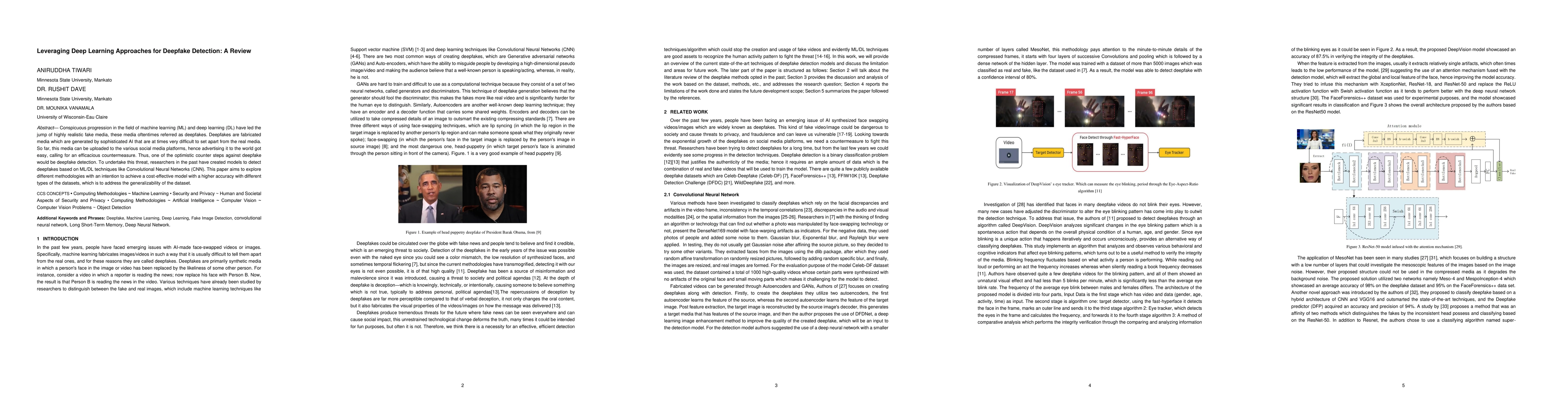 Thumbnail for Leveraging Deep Learning Approaches for Deepfake Detection: A Review