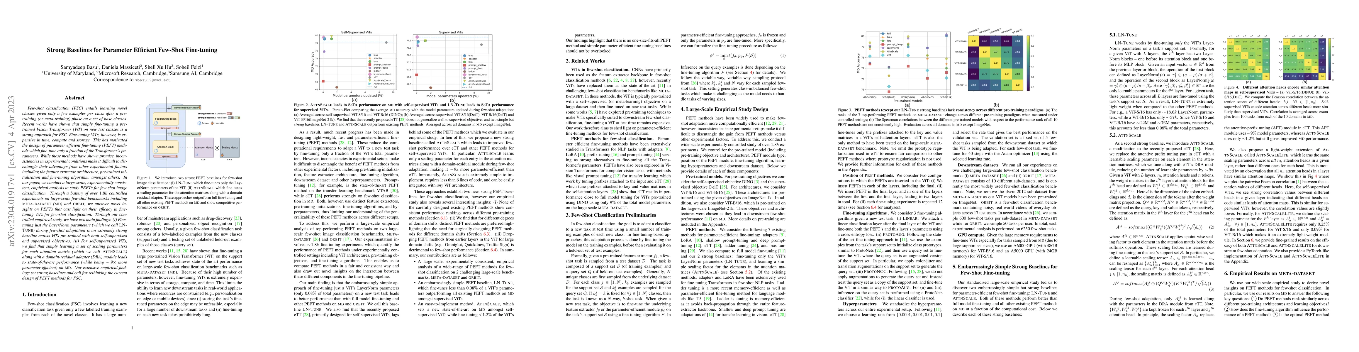 Thumbnail for Strong Baselines for Parameter Efficient Few-Shot Fine-tuning