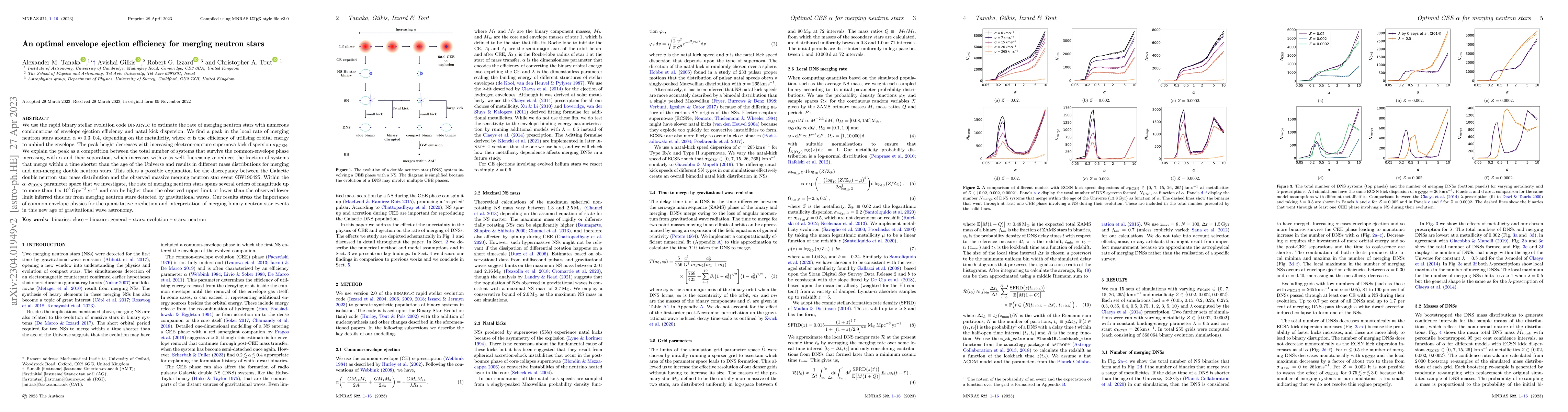 Thumbnail for An optimal envelope ejection efficiency for merging neutron stars