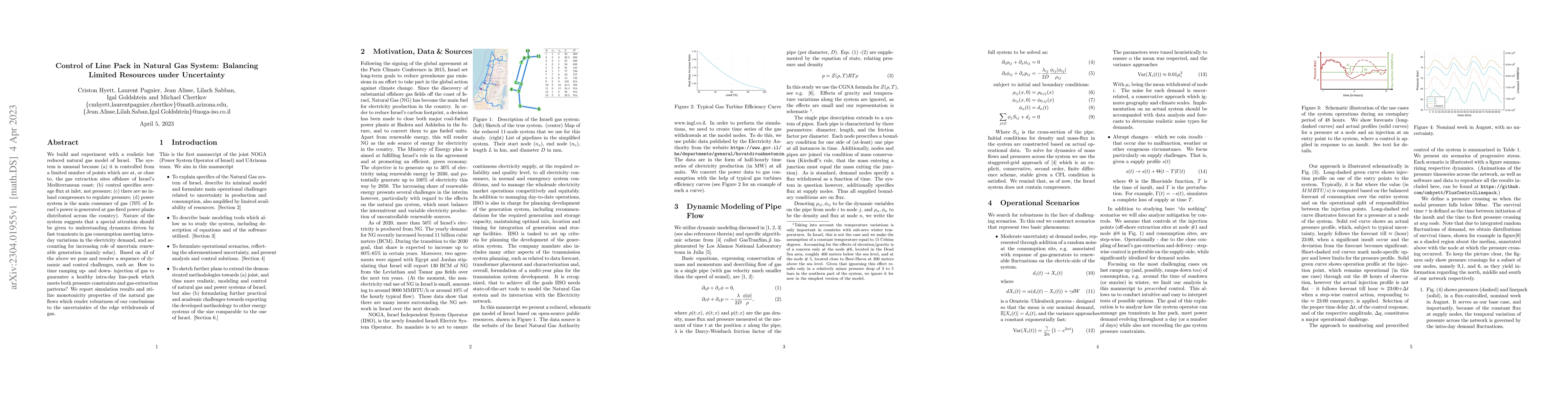 Thumbnail for Control of Line Pack in Natural Gas System: Balancing Limited Resources
  under Uncertainty