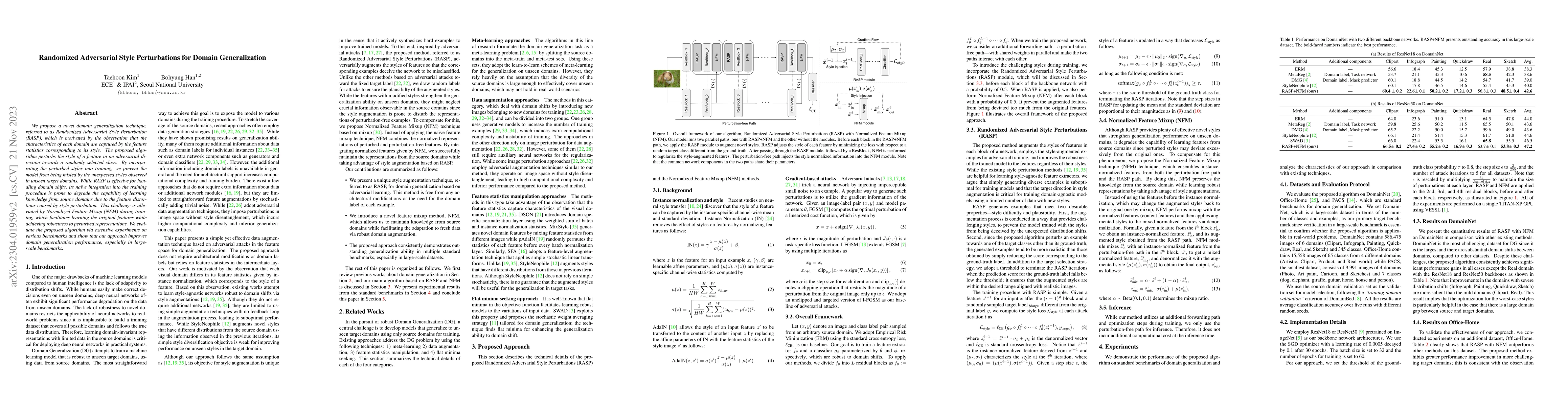 Thumbnail for Randomized Adversarial Style Perturbations for Domain Generalization