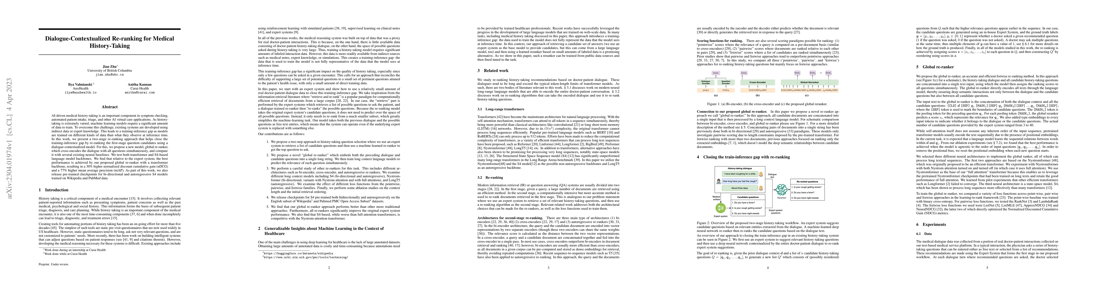 Thumbnail for Dialogue-Contextualized Re-ranking for Medical History-Taking