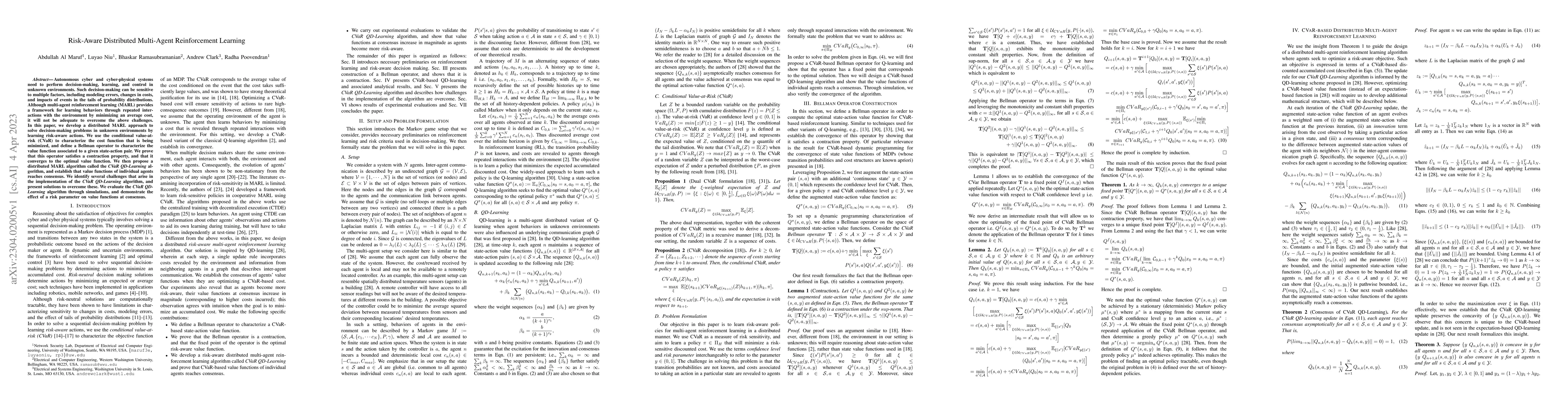 Thumbnail for Risk-Aware Distributed Multi-Agent Reinforcement Learning
