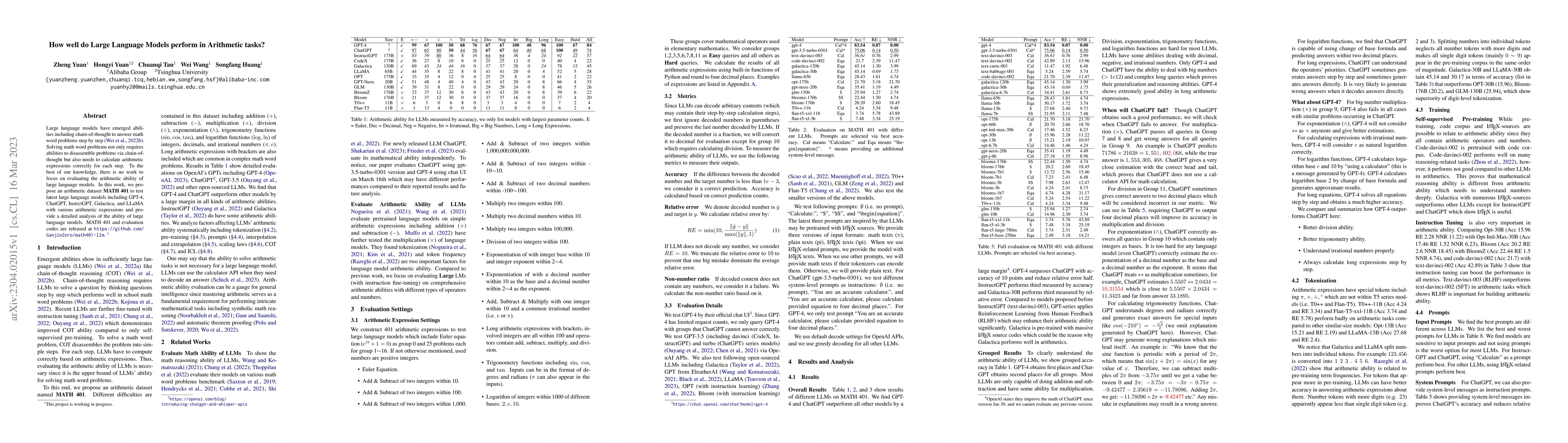 Thumbnail for How well do Large Language Models perform in Arithmetic tasks?