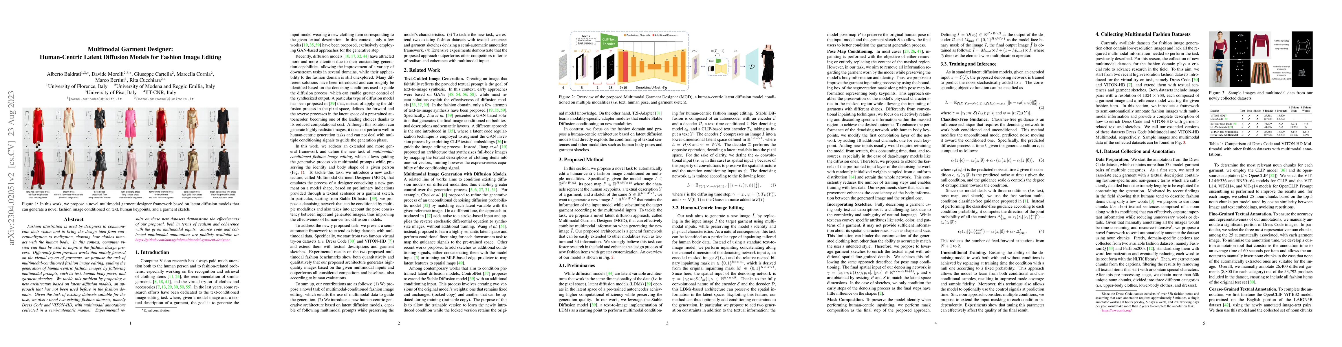 Thumbnail for Multimodal Garment Designer: Human-Centric Latent Diffusion Models for
  Fashion Image Editing