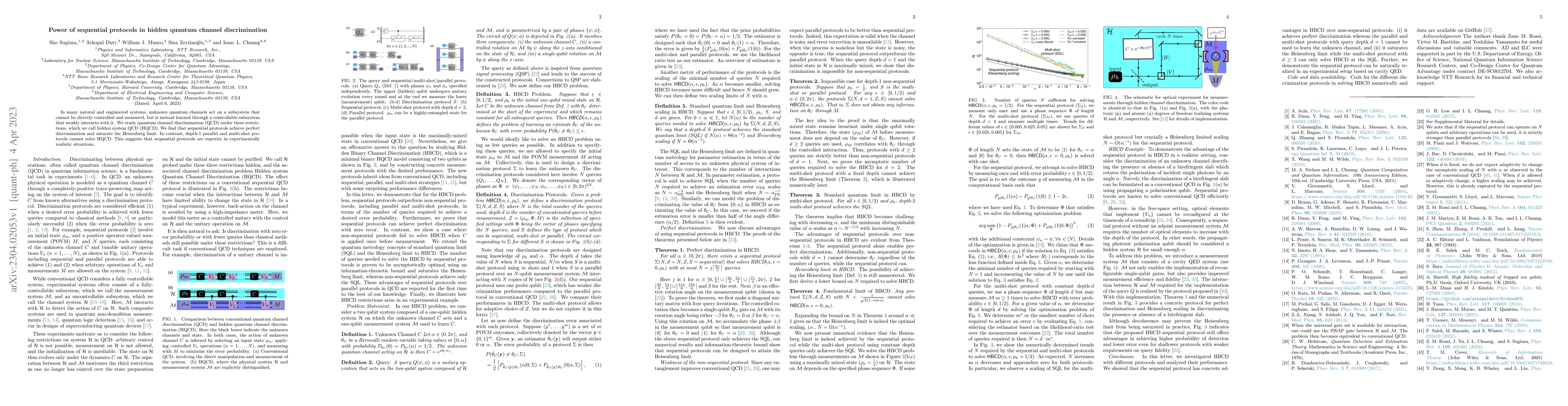 Thumbnail for Power of sequential protocols in hidden quantum channel discrimination