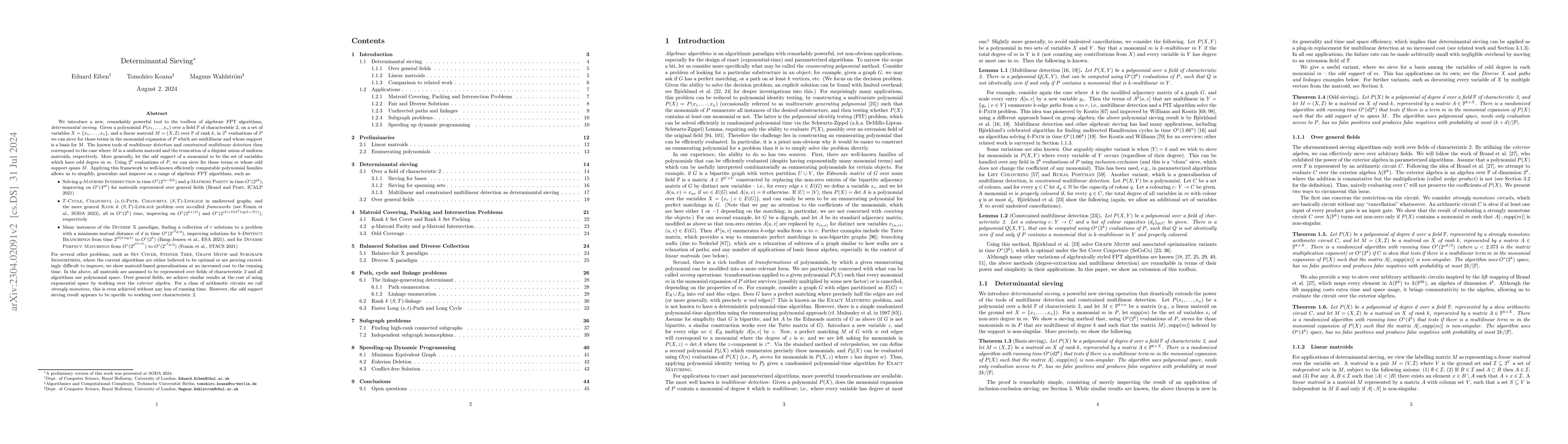 Thumbnail for Determinantal Sieving