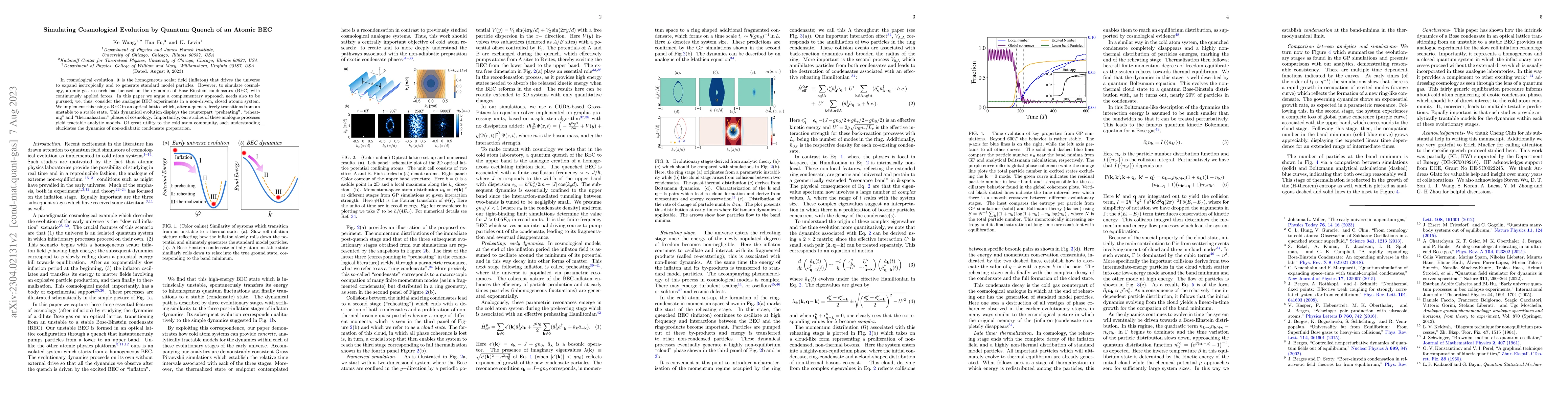 Thumbnail for Simulating Cosmological Evolution by Quantum Quench of an Atomic BEC