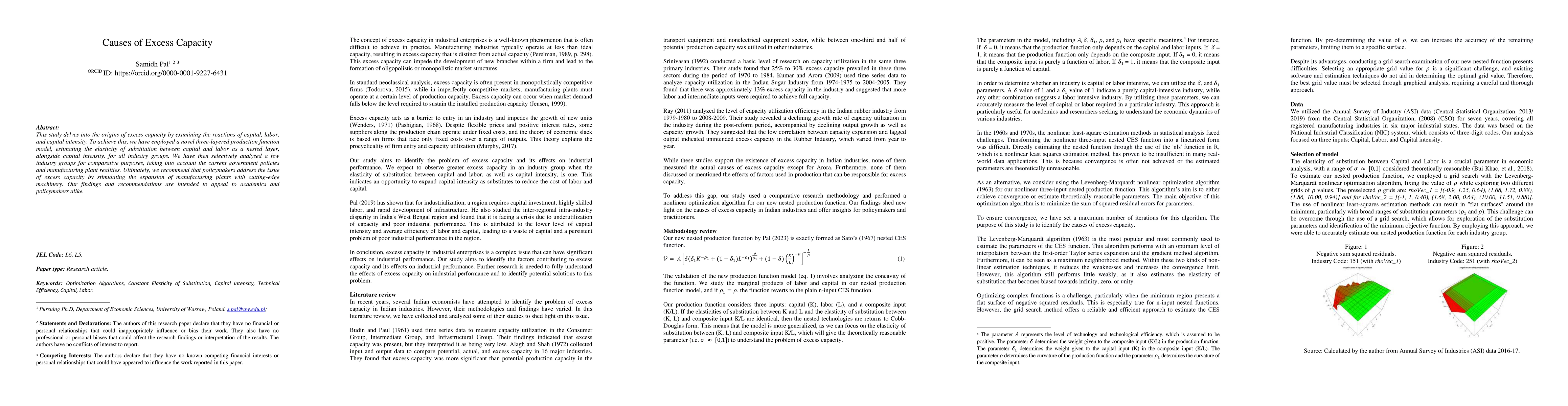 Thumbnail for Causes of Excess Capacity