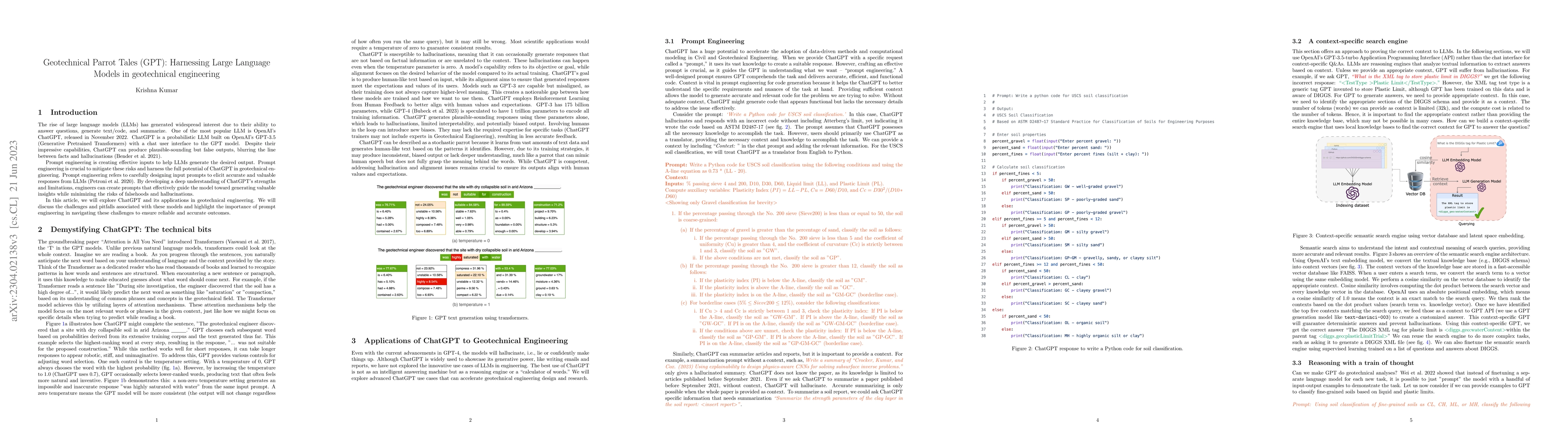 Thumbnail for Geotechnical Parrot Tales (GPT): Harnessing Large Language Models in
  geotechnical engineering