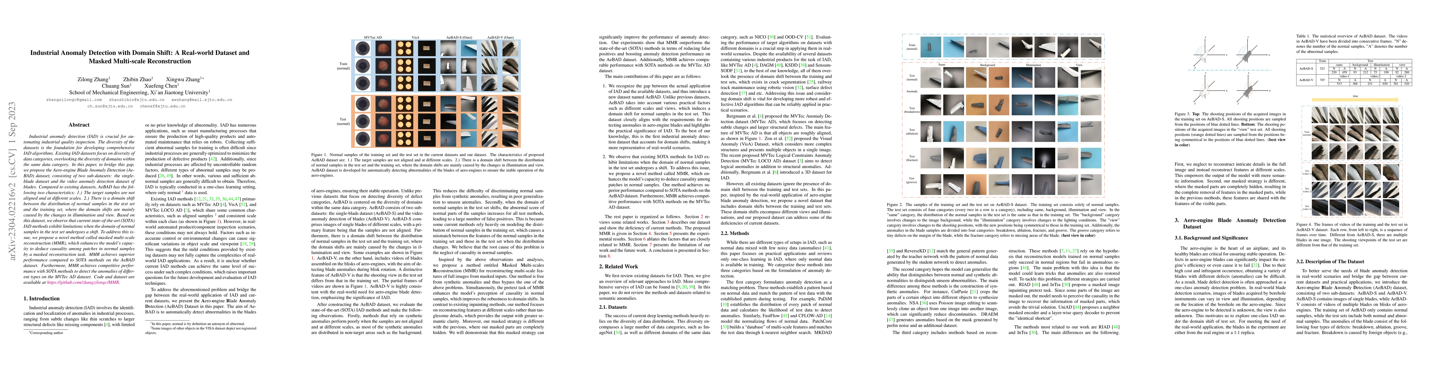 Thumbnail for Industrial Anomaly Detection with Domain Shift: A Real-world Dataset and
  Masked Multi-scale Reconstruction