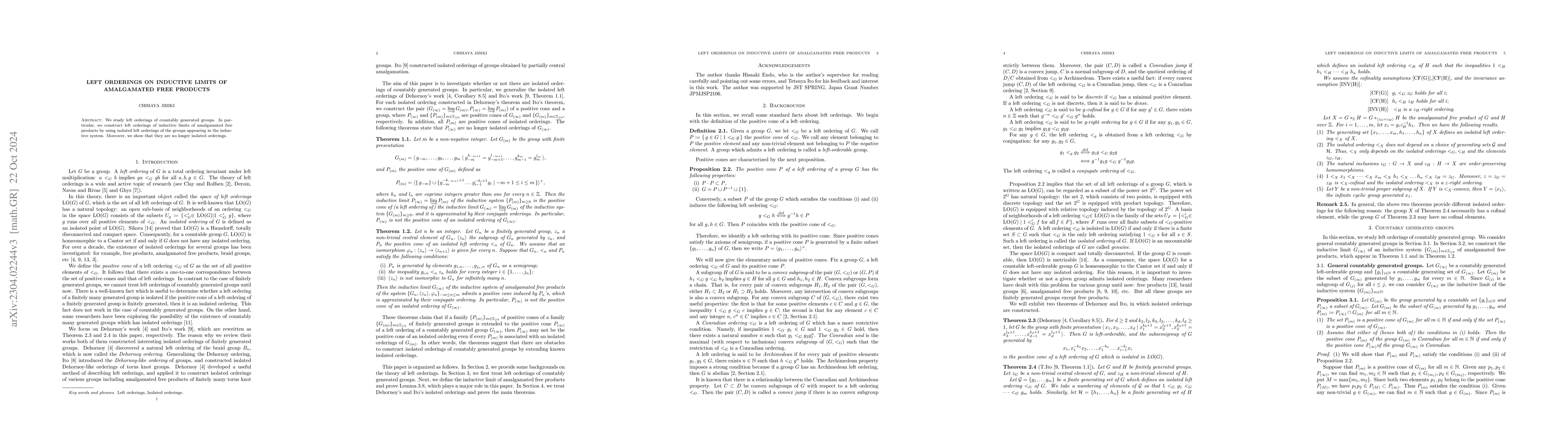 Thumbnail for Left orderings on inductive limits of amalgamated free products