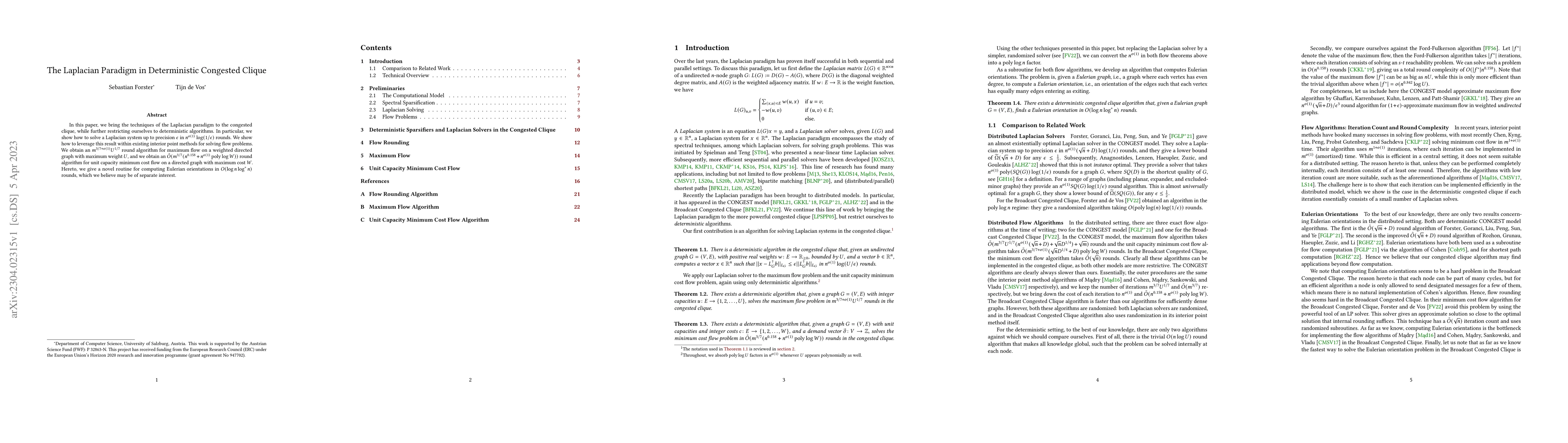 Thumbnail for The Laplacian Paradigm in Deterministic Congested Clique