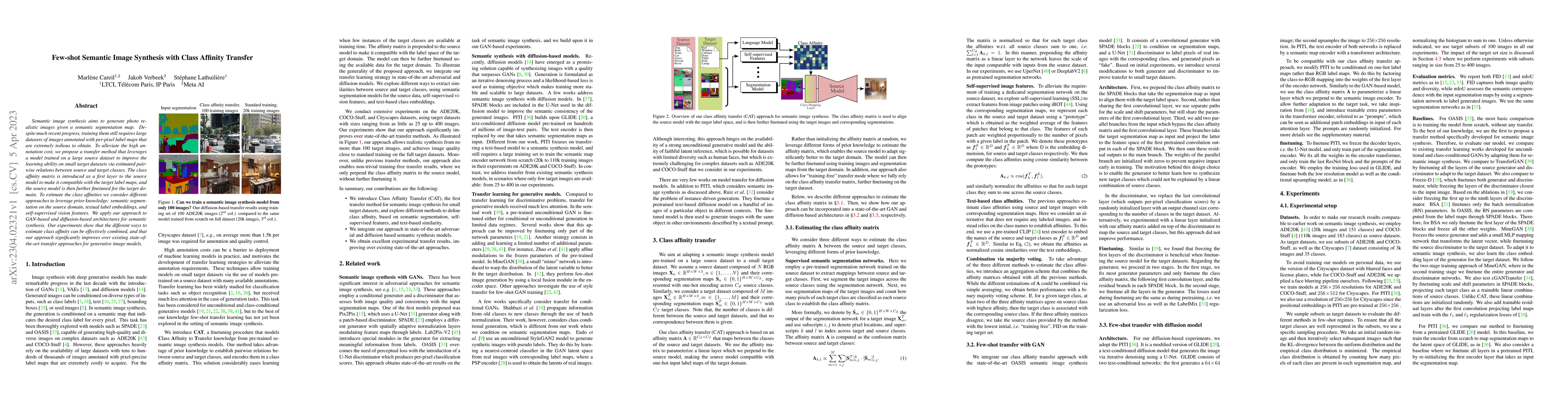Thumbnail for Few-shot Semantic Image Synthesis with Class Affinity Transfer