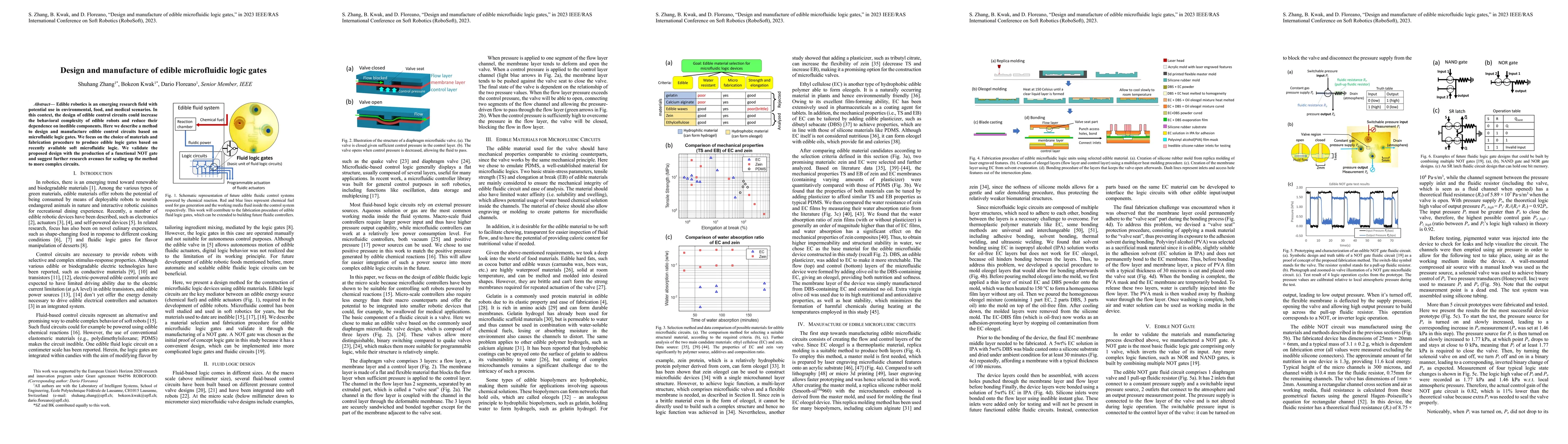 Thumbnail for Design and manufacture of edible microfluidic logic gates