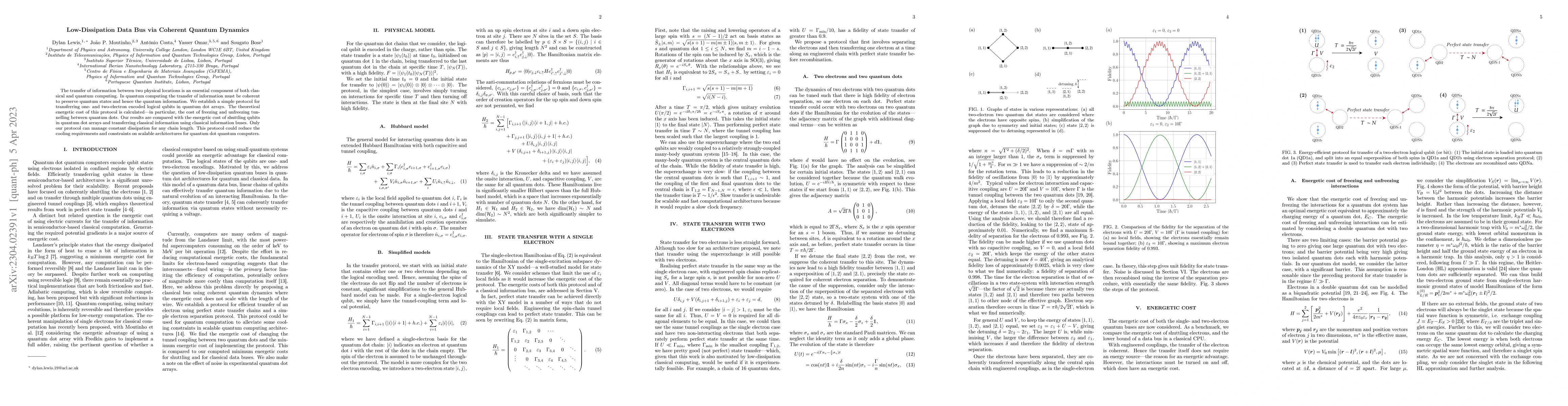Thumbnail for Low-Dissipation Data Bus via Coherent Quantum Dynamics