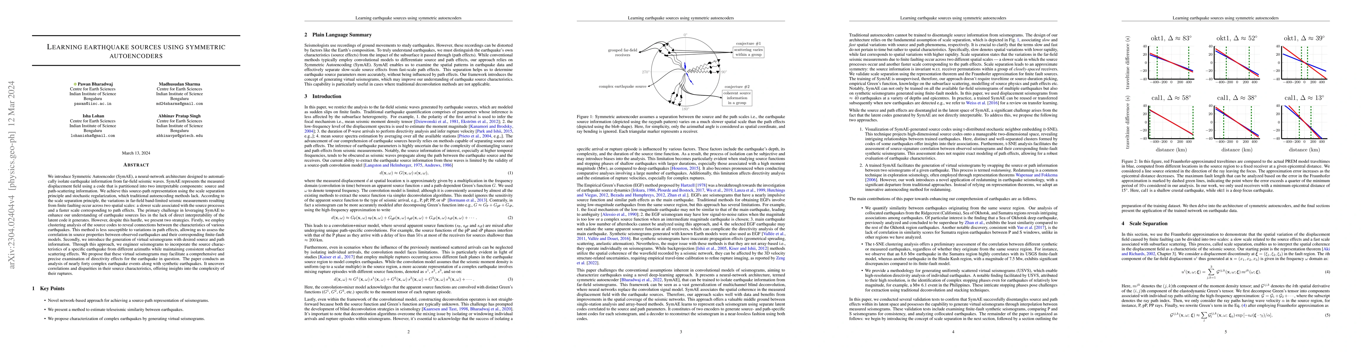 Thumbnail for Learning earthquake sources using symmetric autoencoders