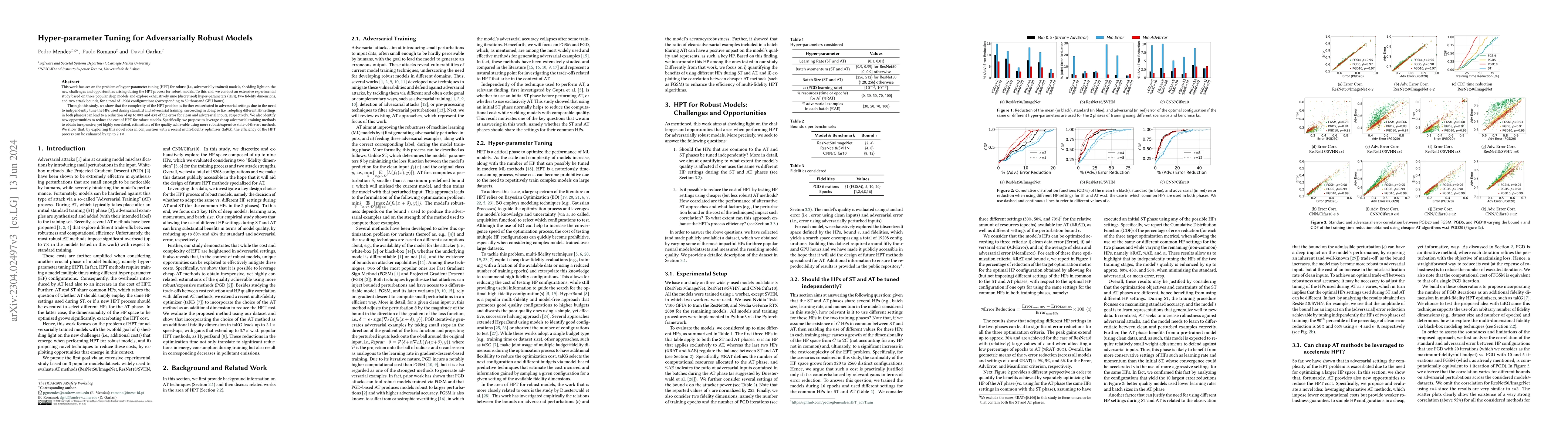 Thumbnail for Hyper-parameter Tuning for Adversarially Robust Models