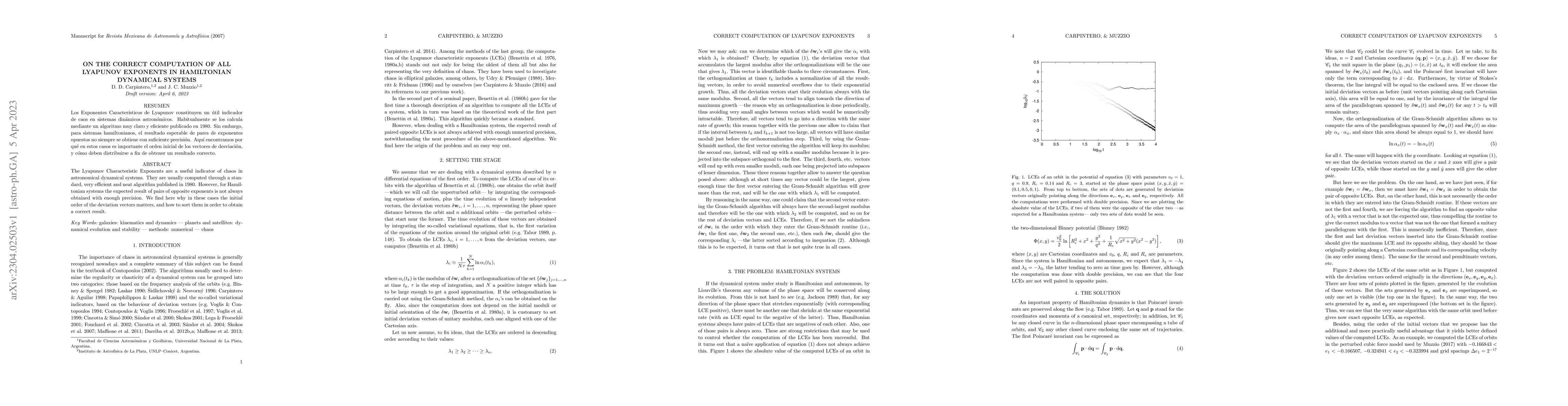 Thumbnail for On the correct computation of all Lyapunov exponents in Hamiltonian
  dynamical systems