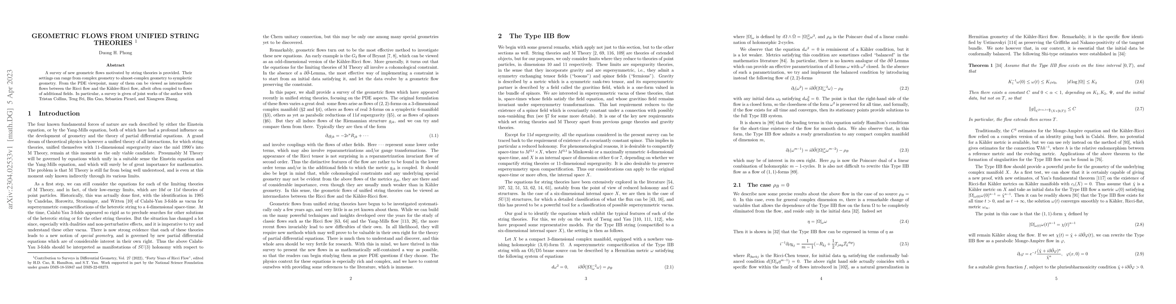 Thumbnail for Geometric flows from unified string theories