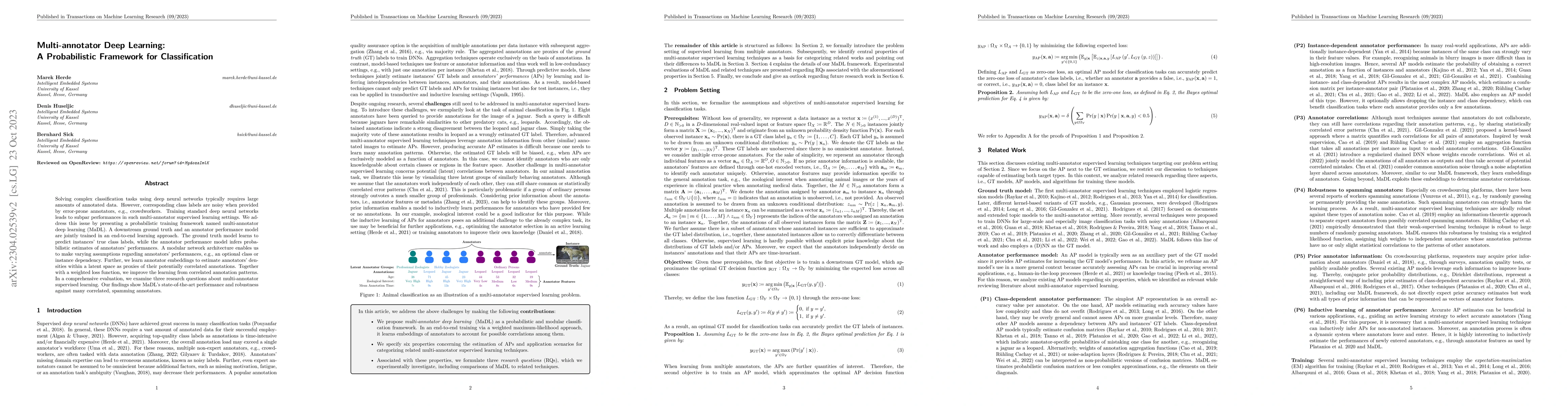 Thumbnail for Multi-annotator Deep Learning: A Probabilistic Framework for
  Classification