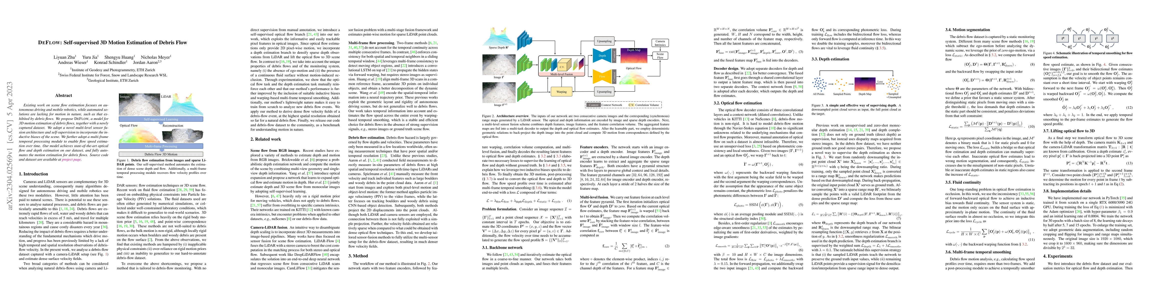 Thumbnail for DEFLOW: Self-supervised 3D Motion Estimation of Debris Flow