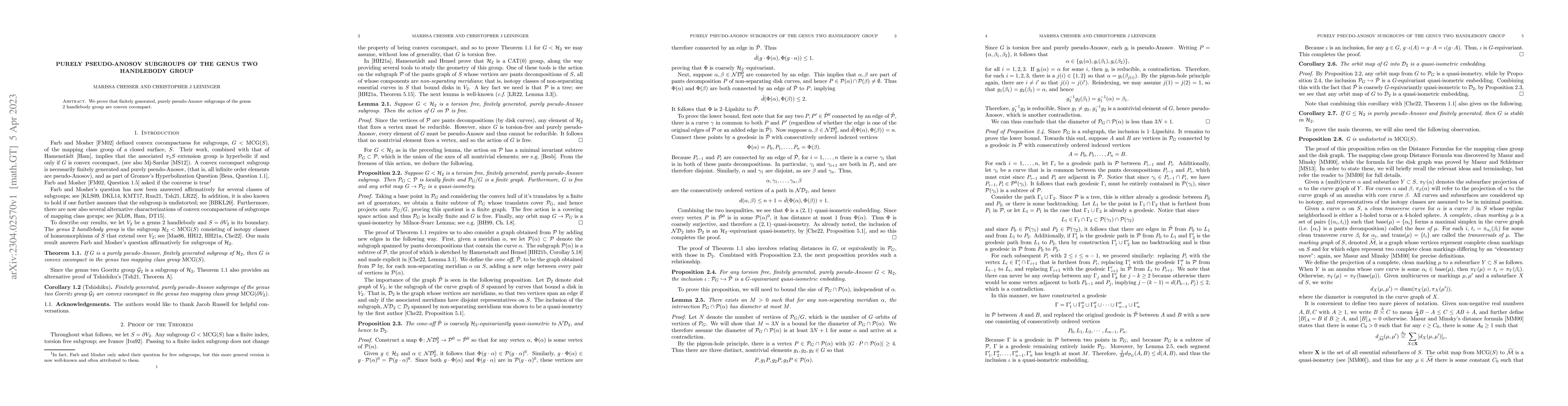 Thumbnail for Purely pseudo-Anosov subgroups of the genus two handlebody group