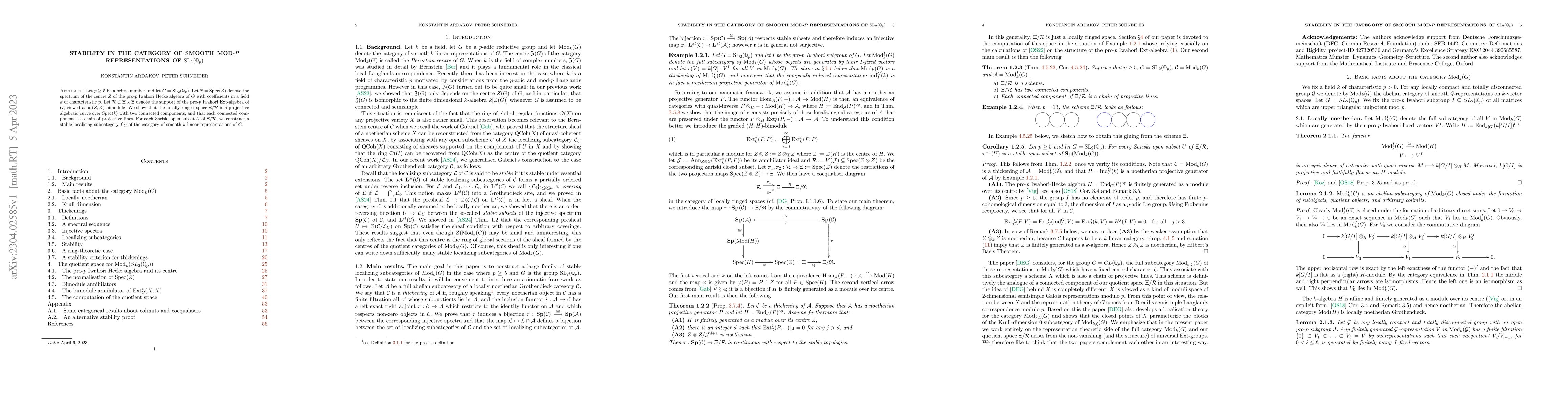 Thumbnail for Stability in the category of smooth mod-p representations of SL_2(Qp)