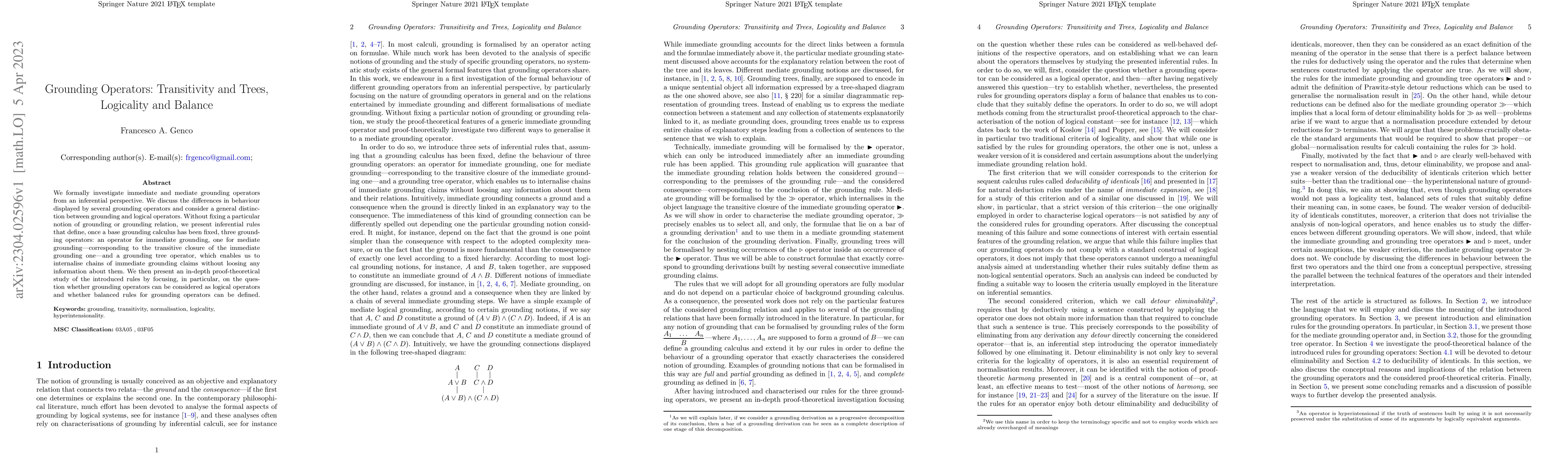 Thumbnail for Grounding Operators: Transitivity and Trees, Logicality and Balance