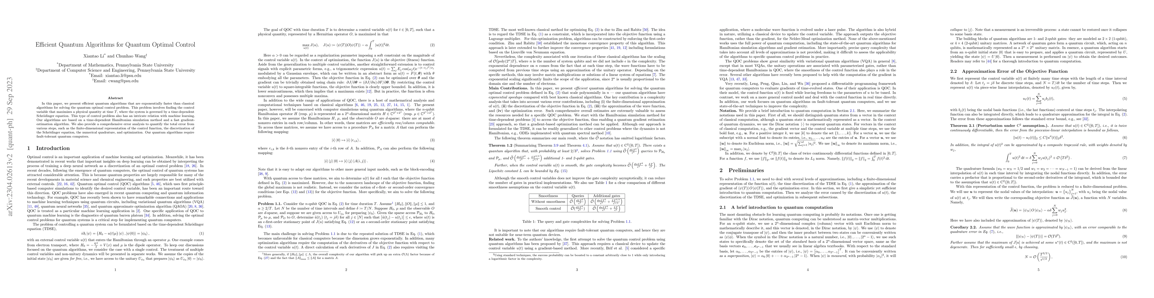 Thumbnail for Efficient Quantum Algorithms for Quantum Optimal Control