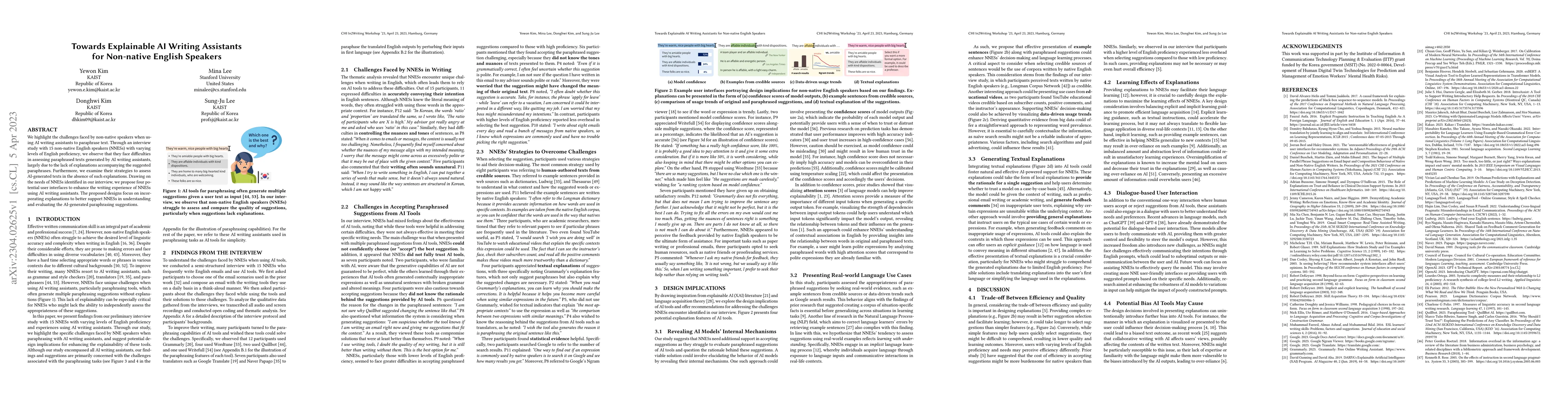 Thumbnail for Towards Explainable AI Writing Assistants for Non-native English
  Speakers