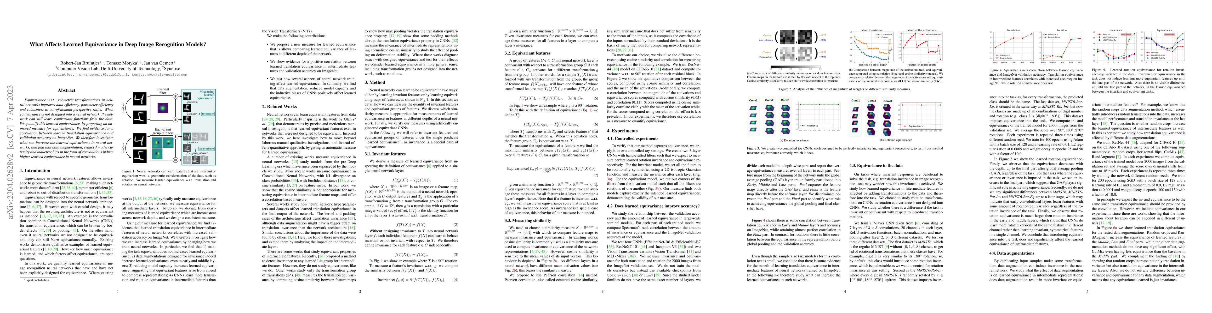 Thumbnail for What Affects Learned Equivariance in Deep Image Recognition Models?