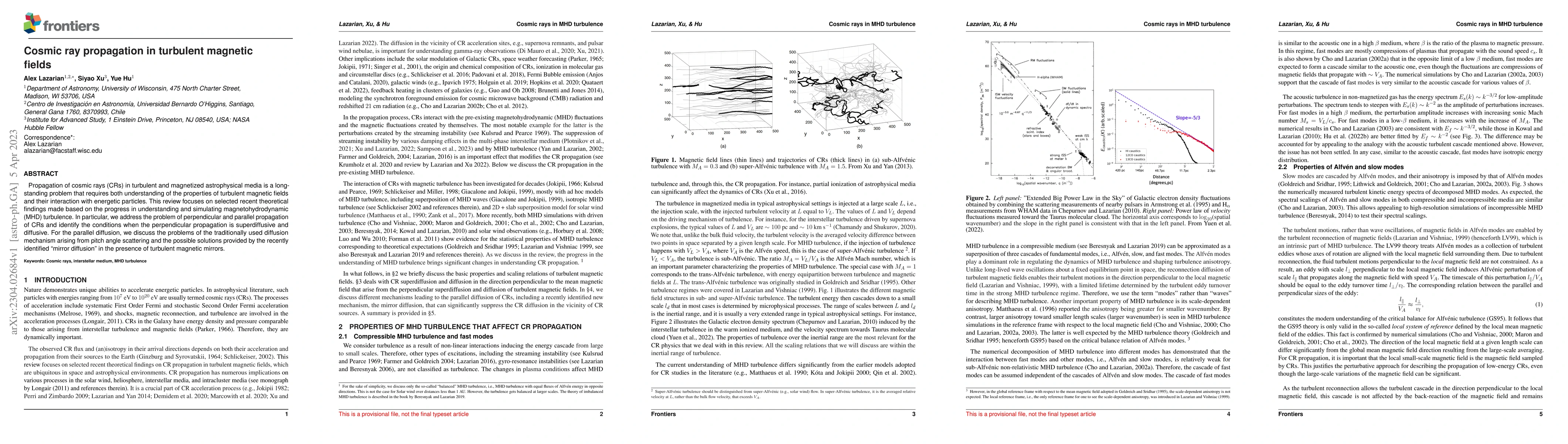 Thumbnail for Cosmic ray propagation in turbulent magnetic fields
