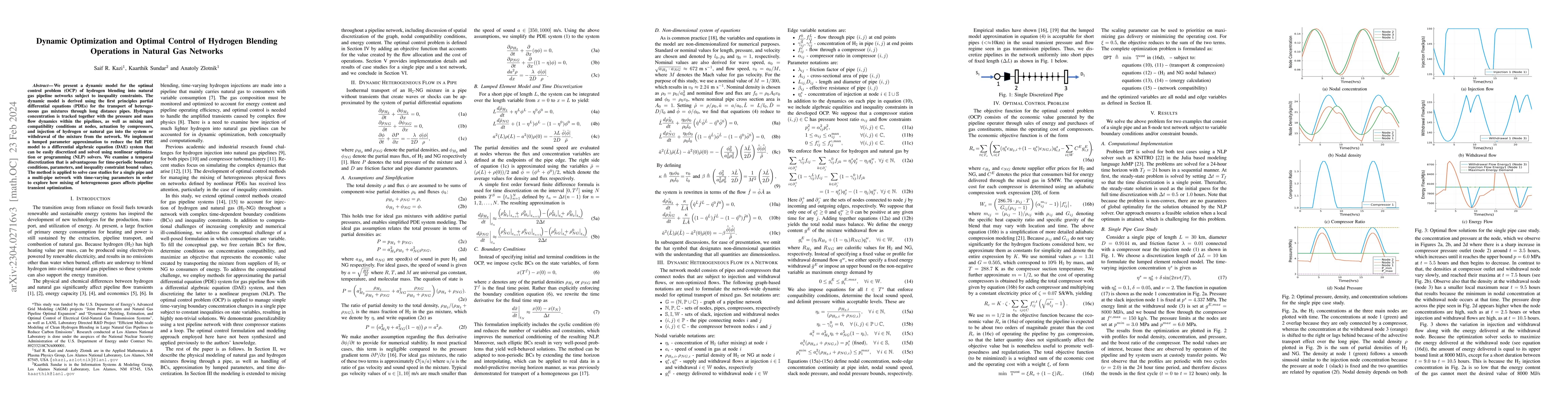 Thumbnail for Dynamic Optimization and Optimal Control of Hydrogen Blending Operations
  in Natural Gas Networks