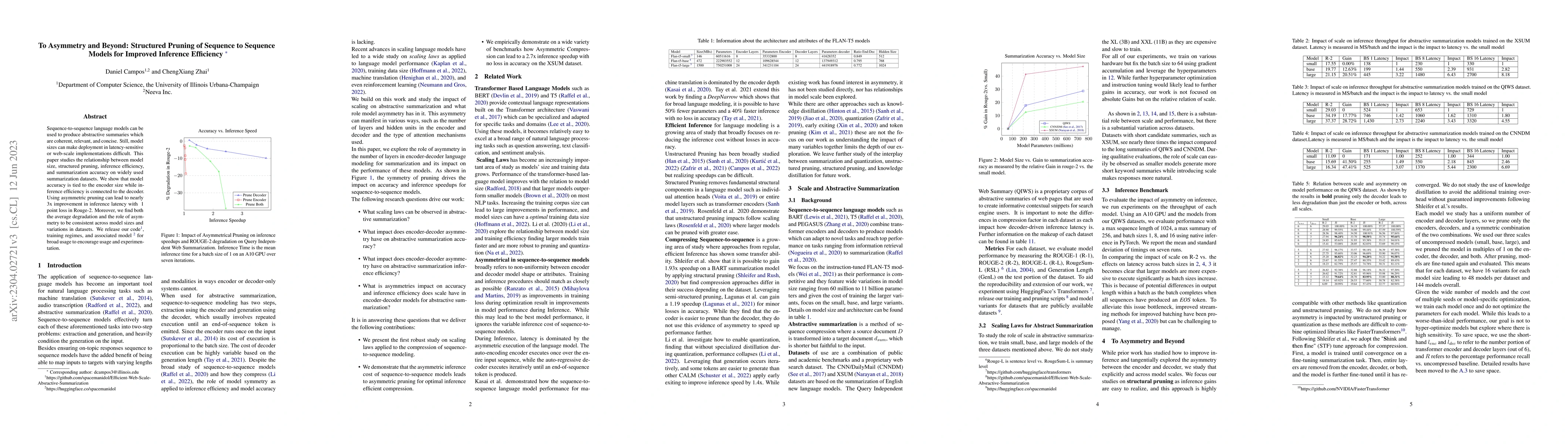 Thumbnail for To Asymmetry and Beyond: Structured Pruning of Sequence to Sequence
  Models for Improved Inference Efficiency
