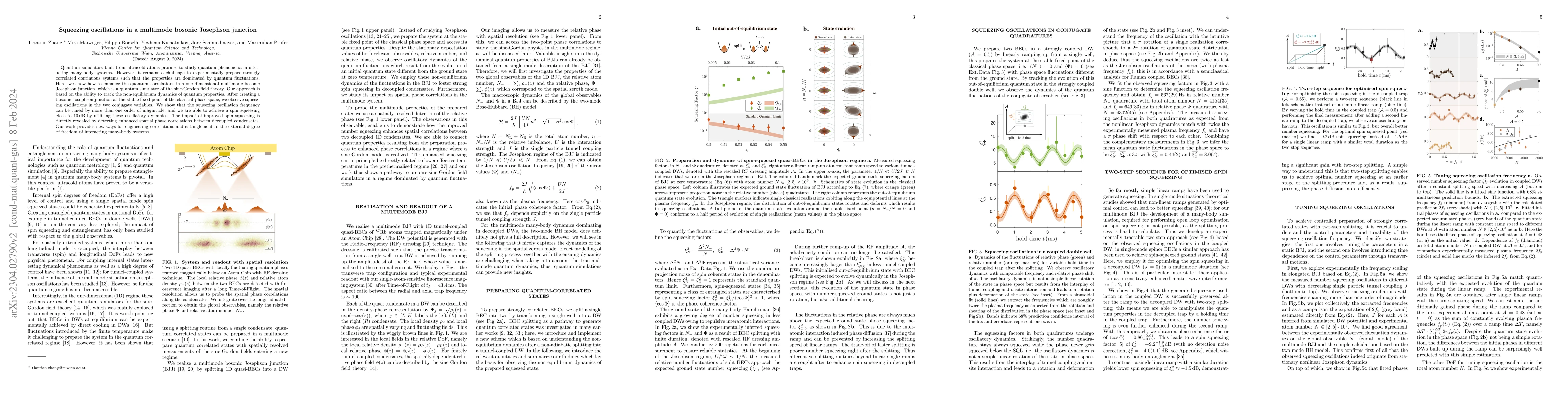 Thumbnail for Squeezing oscillations in a multimode bosonic Josephson junction