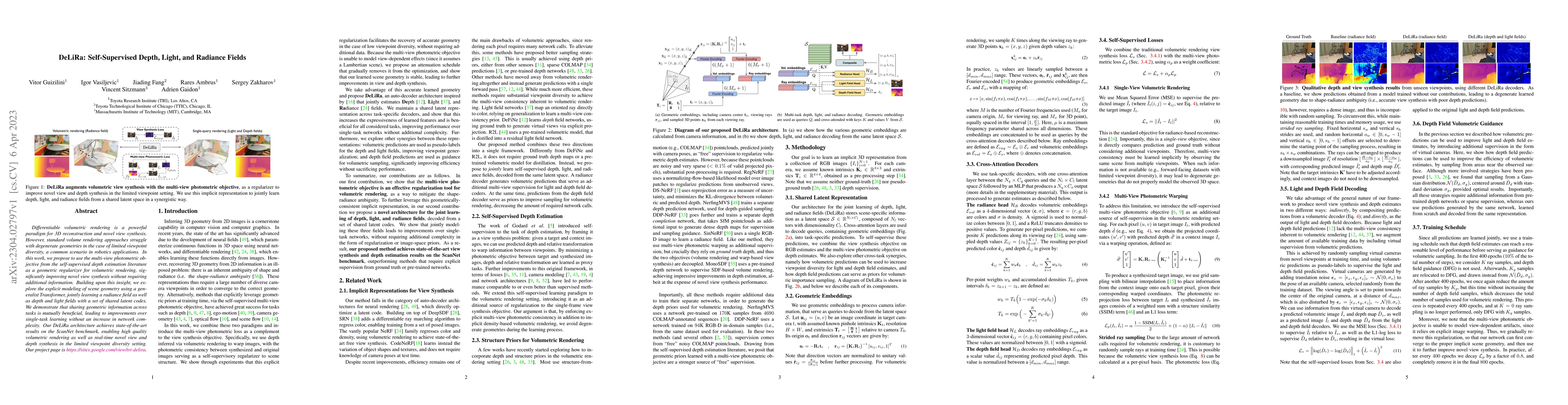 Thumbnail for DeLiRa: Self-Supervised Depth, Light, and Radiance Fields