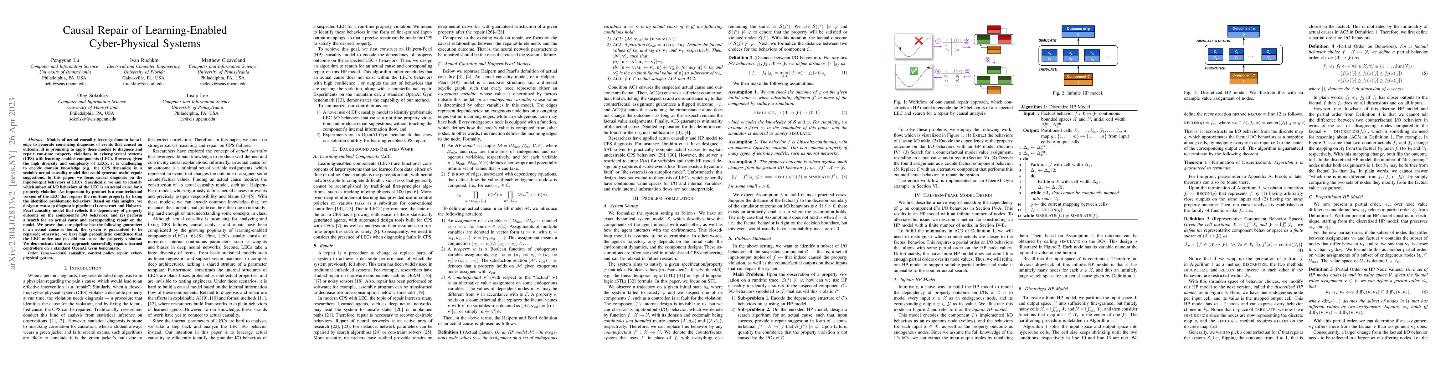 Thumbnail for Causal Repair of Learning-enabled Cyber-physical Systems