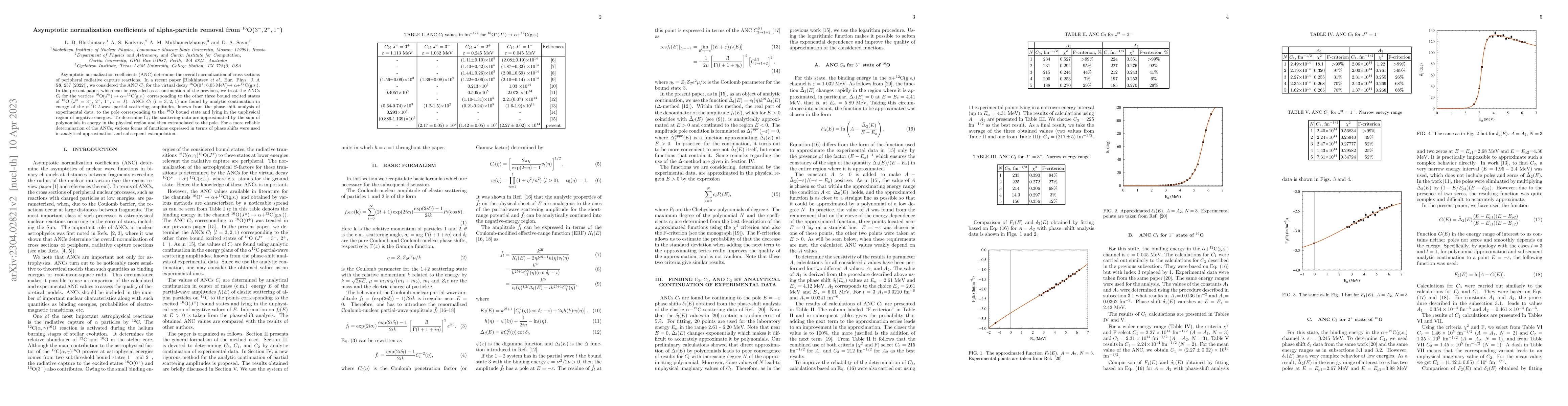 Thumbnail for Asymptotic normalization coefficients of alpha-particle removal from
  $^{16}$O($3^-,2^+,1^-$)