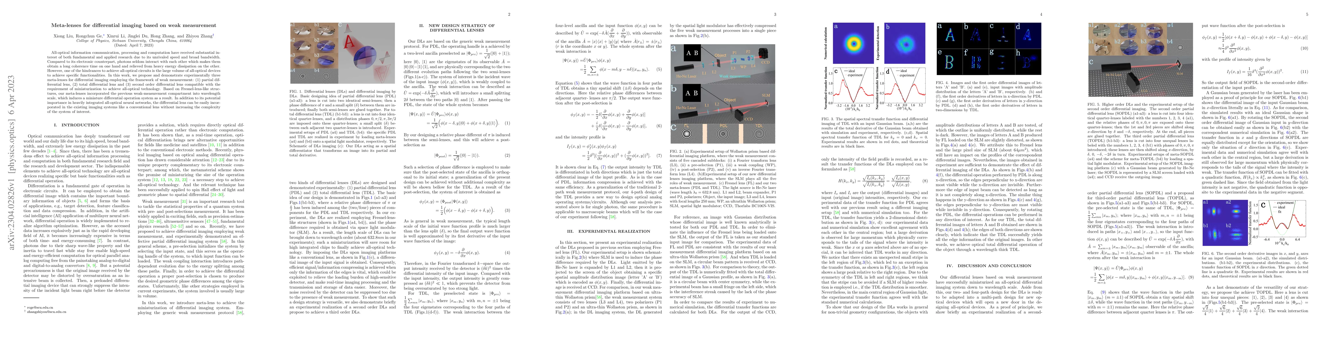 Thumbnail for Meta-lenses for differential imaging based on weak measurement