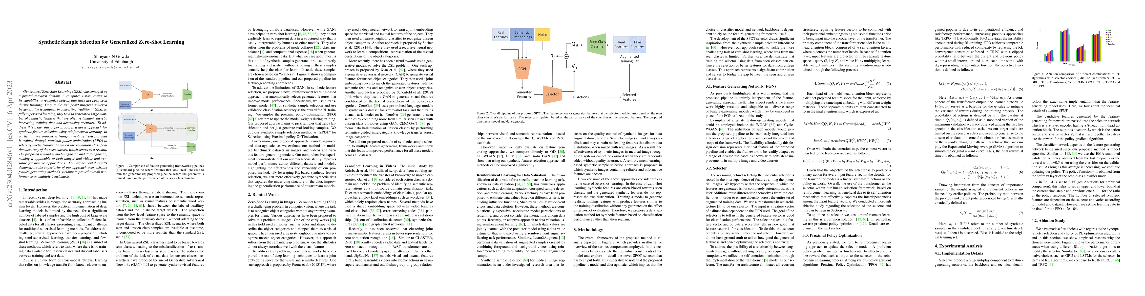 Thumbnail for Synthetic Sample Selection for Generalized Zero-Shot Learning
