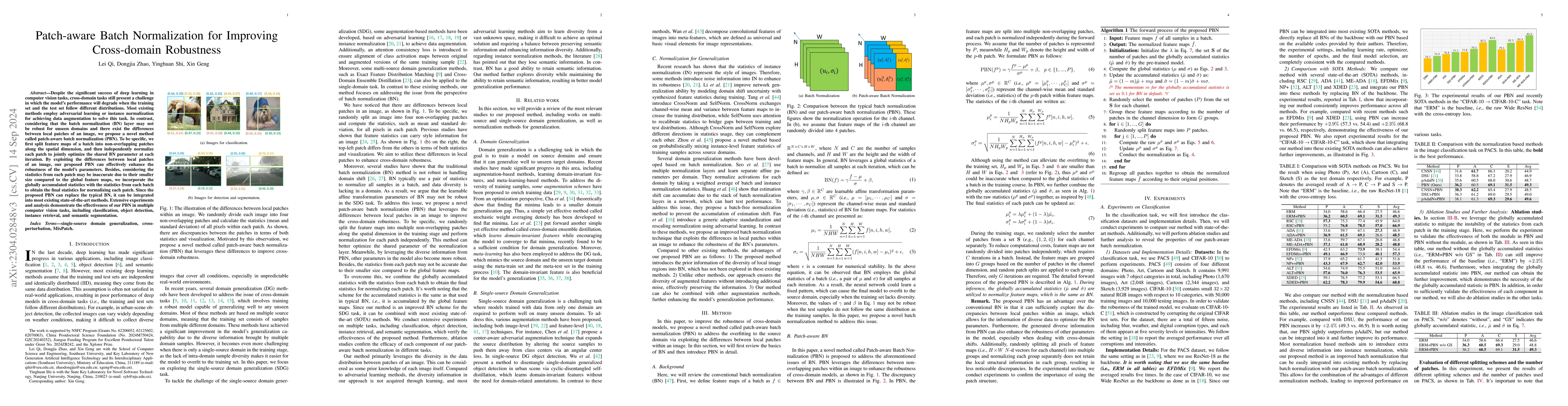 Thumbnail for Patch-aware Batch Normalization for Improving Cross-domain Robustness