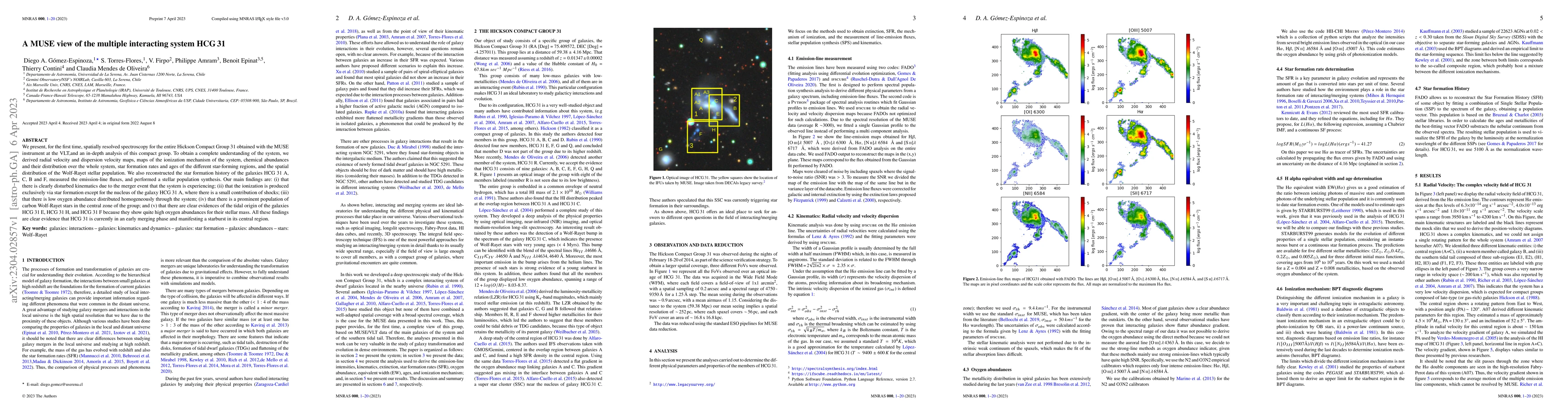 Thumbnail for A MUSE view of the multiple interacting system HCG 31