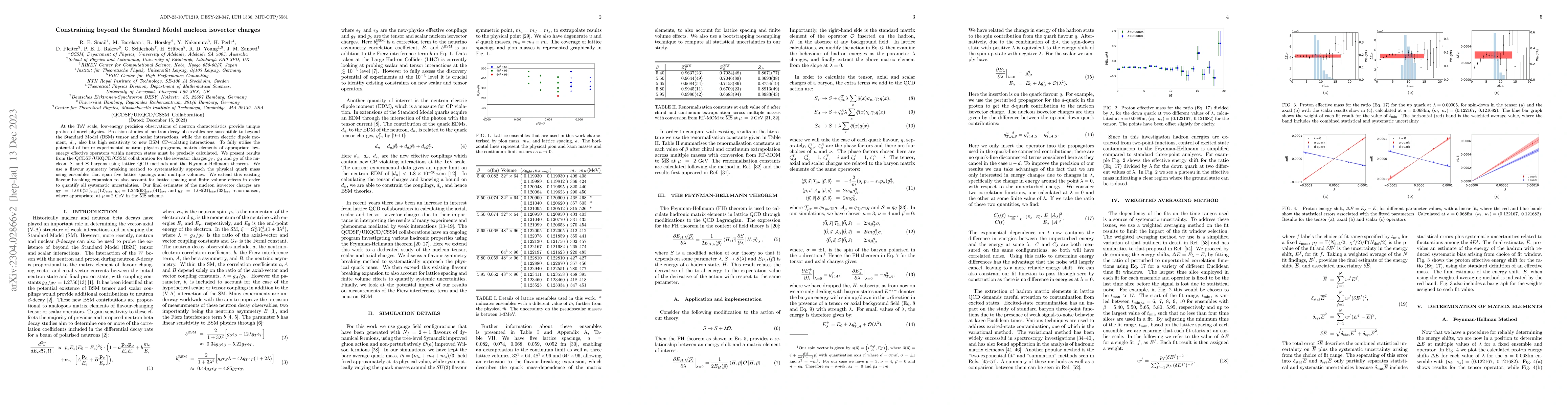 Thumbnail for Constraining beyond the Standard Model nucleon isovector charges