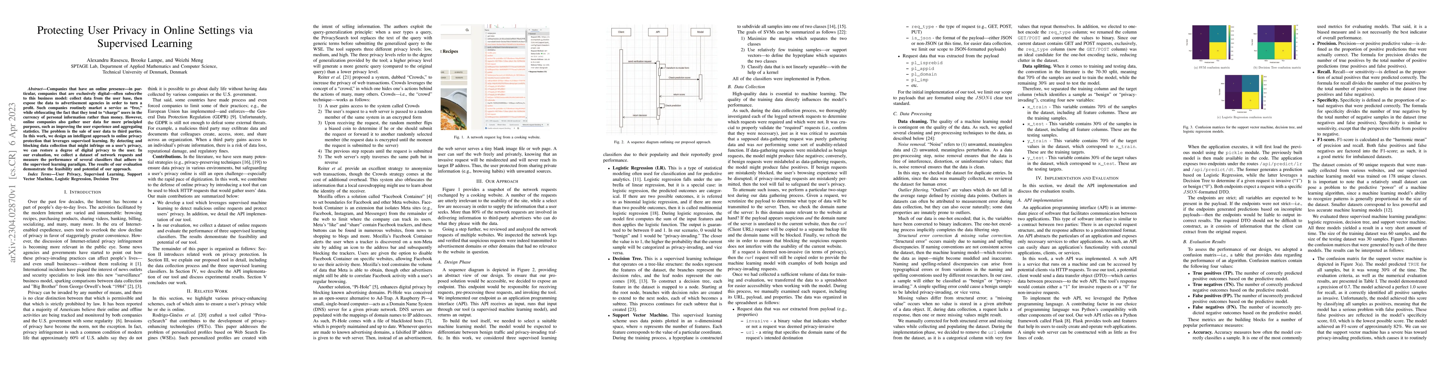 Thumbnail for Protecting User Privacy in Online Settings via Supervised Learning