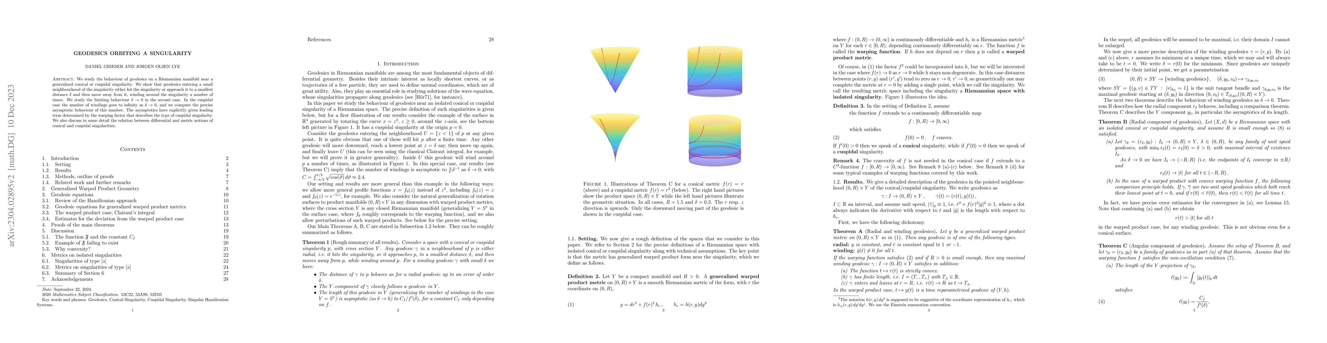 Thumbnail for Geodesics Orbiting a Singularity