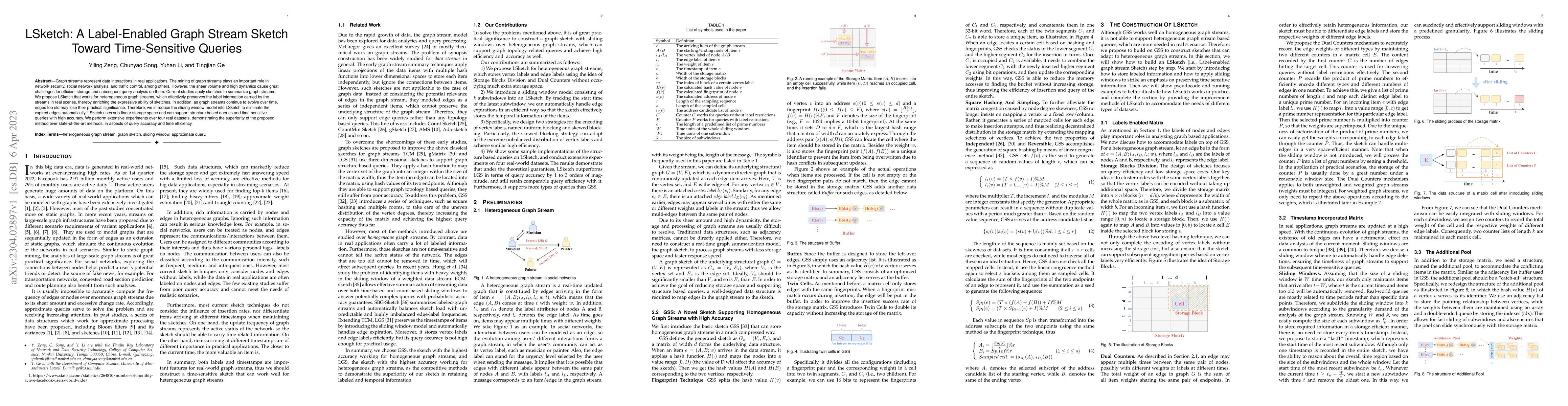 Thumbnail for LSketch: A Label-Enabled Graph Stream Sketch Toward Time-Sensitive
  Queries